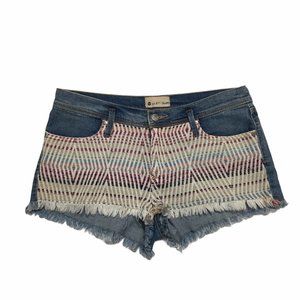 Roxy Woven Tribal Print Denim Shorts